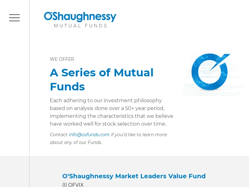 Mutual Funds | O'Shaughnessy Funds