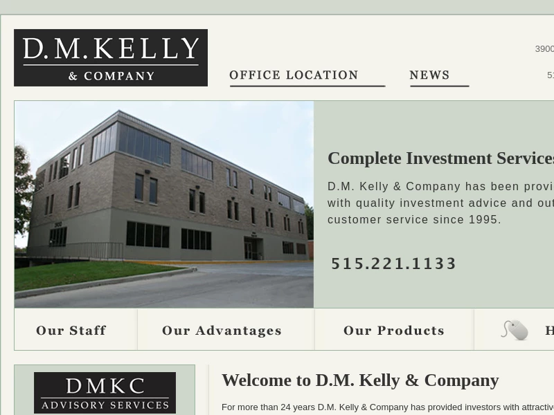 Investment Advisory Services — D.M. Kelly & Company | Des Moines, IA | Financial Advisors, Wealth Management, Institutional Investing
