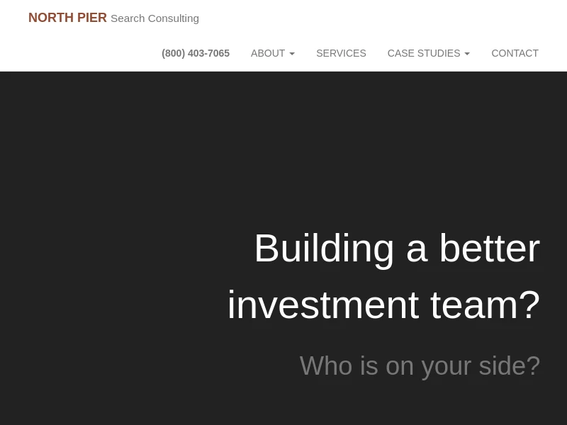 North Pier Search Consulting | OCIO and Advisor Search Experts