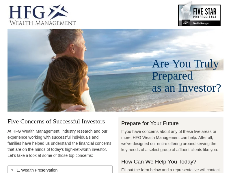 Losing Sleep Over Your Financial Future? | HFG Wealth Management