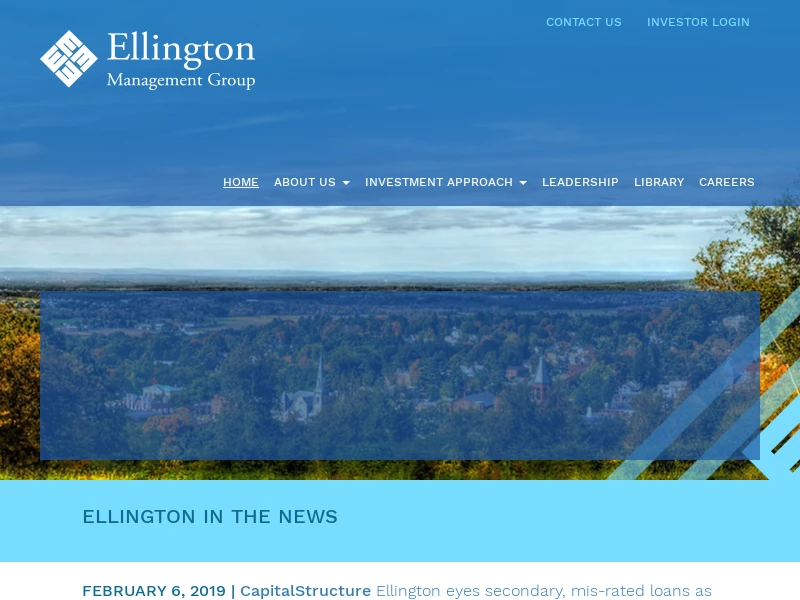 Ellington Management Group | Protecting and Growing Institutional Capital Across Credit Cycles