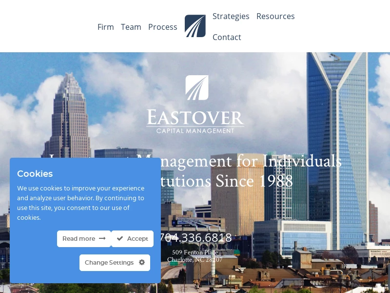 Eastover Capital | Investment Management – Charlotte, NC