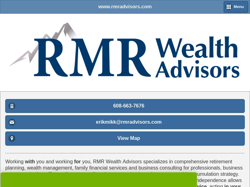 Home | RMR Wealth Advisors