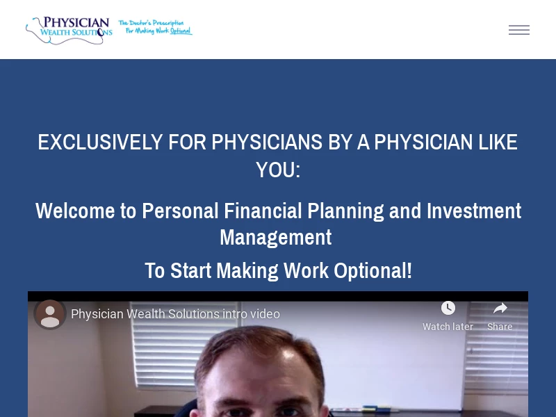 Home — Physician Wealth Solutions