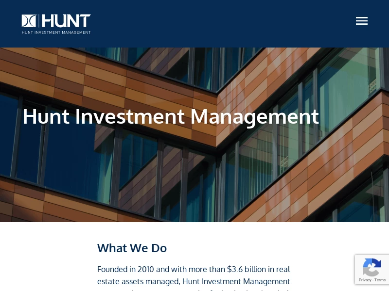 Hunt Companies | Real Estate, Infrastructure and Business Assets | Welcome