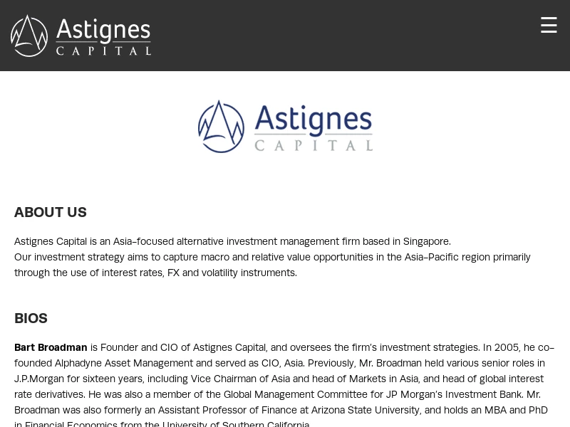 Public Home - Astignes Capital Asia Pte. Ltd.