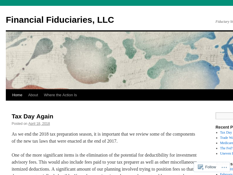 Financial Fiduciaries, LLC | Fiduciary Standard