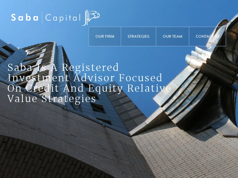 Saba Capital Management, LP Saba Capital