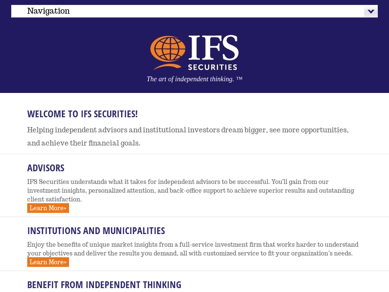 Independent Broker Dealer | IFS Securities