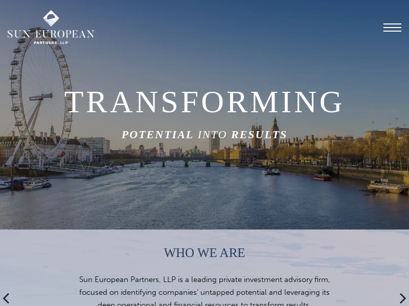 Home - Sun European Partners, LLP | Private Equity Firm