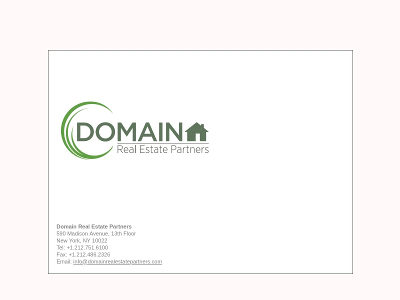 Domain Real Estate Partners | Homebuilder Financing