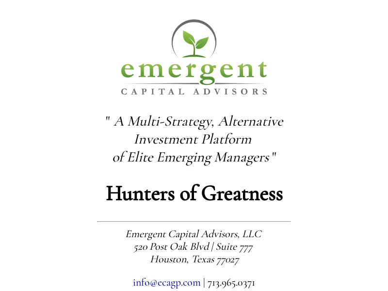 Emergent Capital Advisors, LLC
