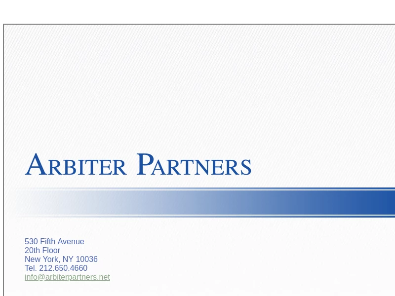 Arbiter Partners