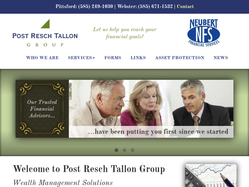 Full-Service Investment Firm | Post Resch Tallon Group, Pittsford, NY