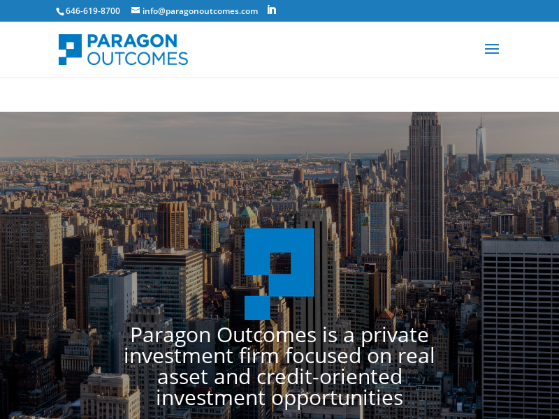 Paragon Outcomes - Real Asset and Credit-Oriented Investment Firm