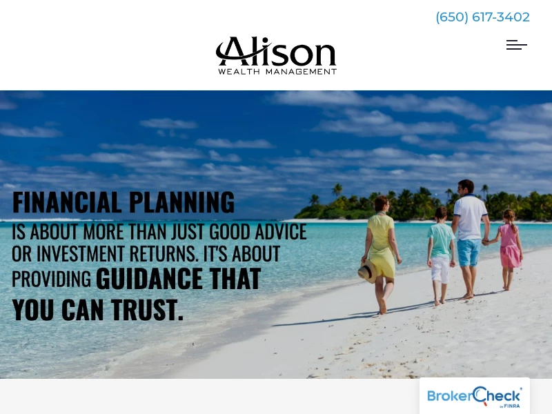 Holistic Tax, Wealth Management & Investment Advisor in Palo Alto, CA and Charleston, SC — Alison Wealth Management