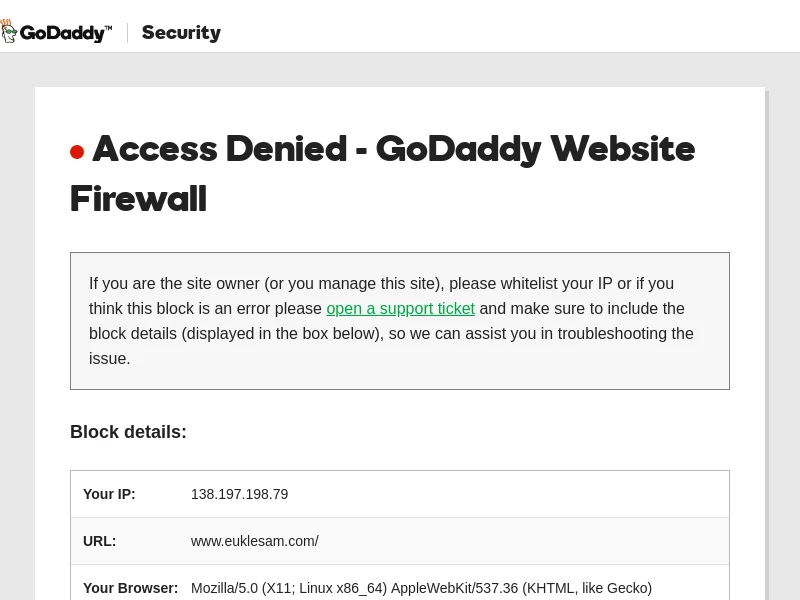 GoDaddy Security - Access Denied