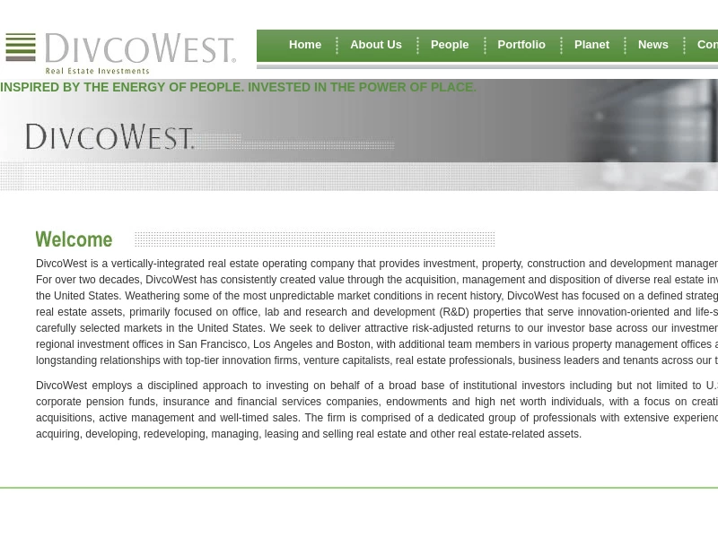 DivcoWest - Invested in the Power of Place