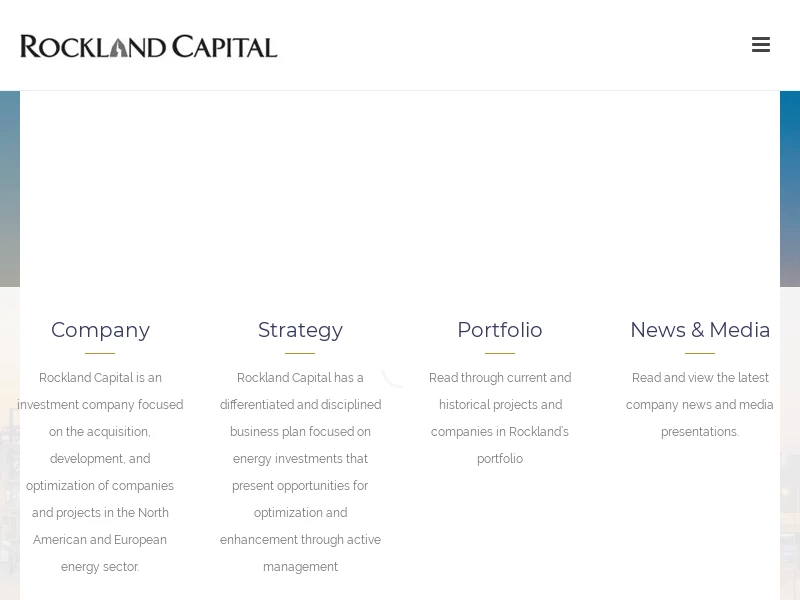 Rockland Capital – Linking Energy & Capital Markets
