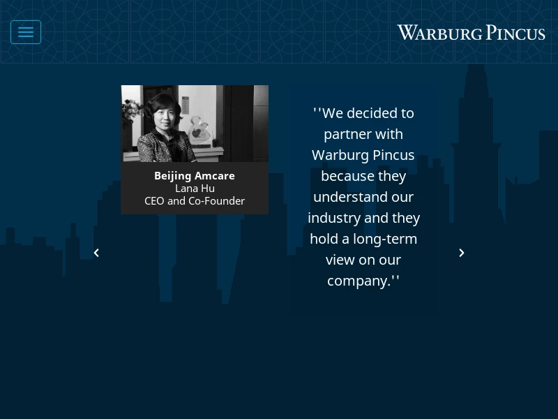 Warburg Pincus | A Leading Global Private Equity Firm