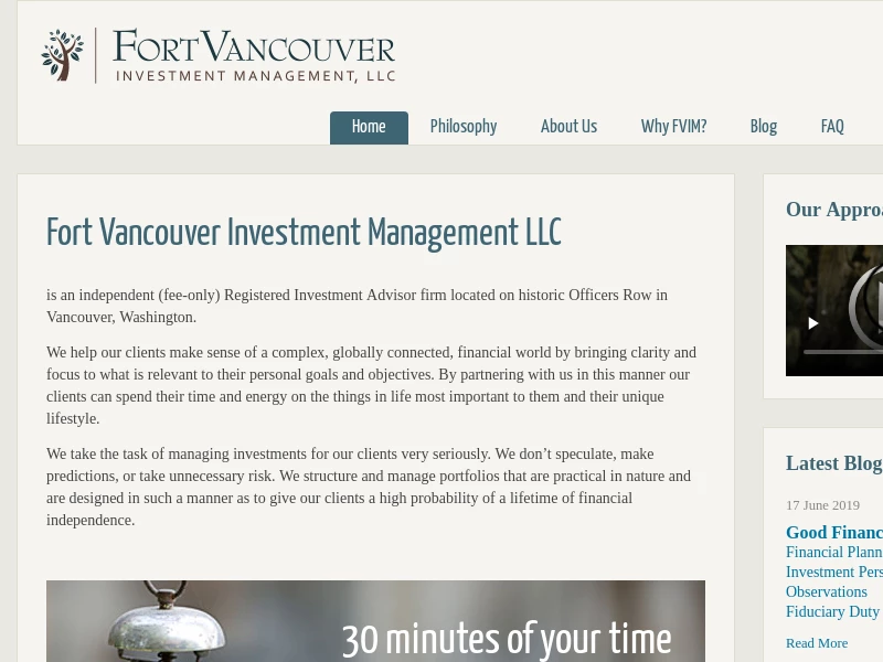 Vancouver WA | Wealth Management Company — Fort Vancouver Investment Management | Vancouver, WA