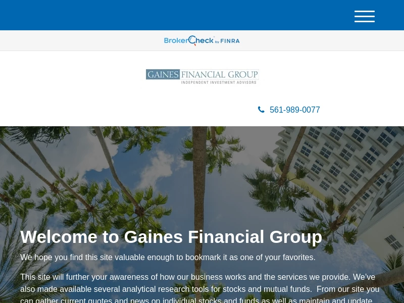 Home | Gaines Financial Group