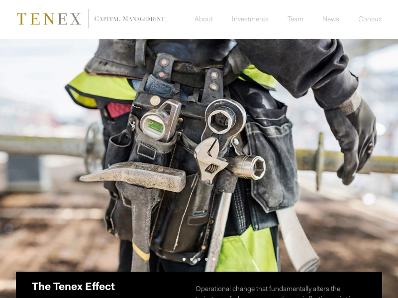 Tenex Capital Management - Operators and investors by trade, partners by nature.