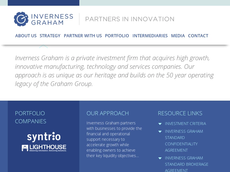 Inverness Graham - Strategic Platform Build Investment Firm