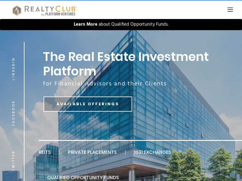 RealtyClub - Real Estate Investing and Resources for Financial Advisors