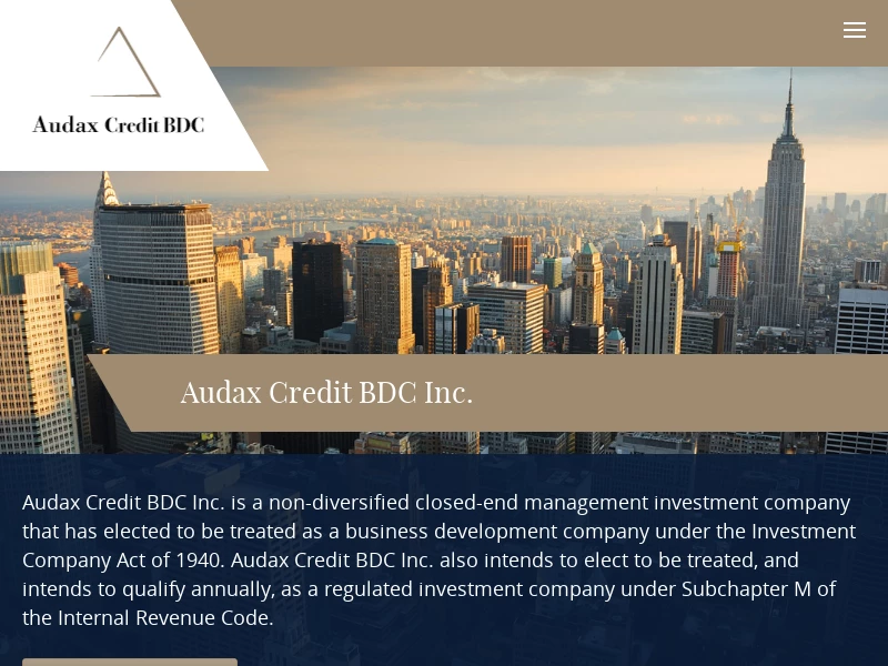 Audax Credit BDC