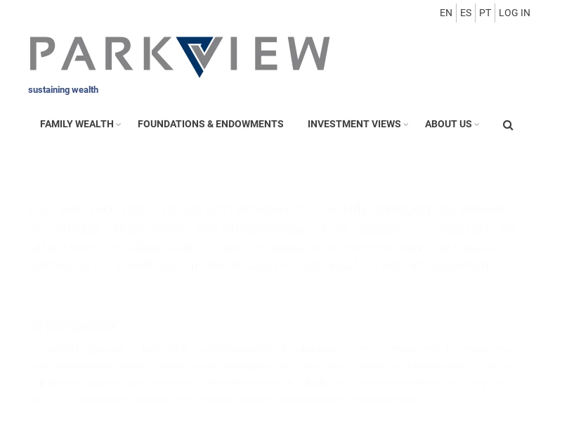 Sustaining Family Wealth | Parkview Group