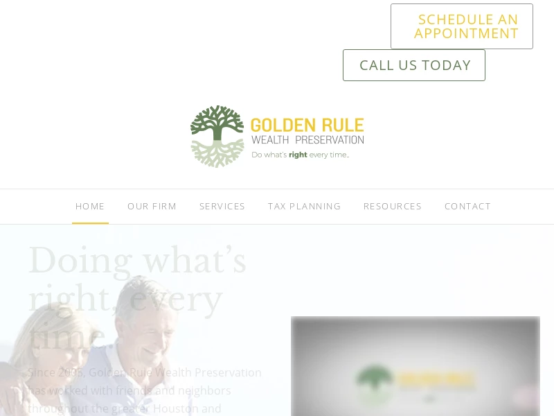 Golden Rule Wealth Preservation – Do what's right every time.