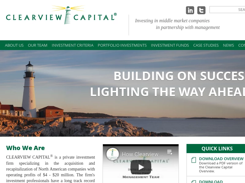 Clearview Capital - Private Equity Firm in Stamford, CT