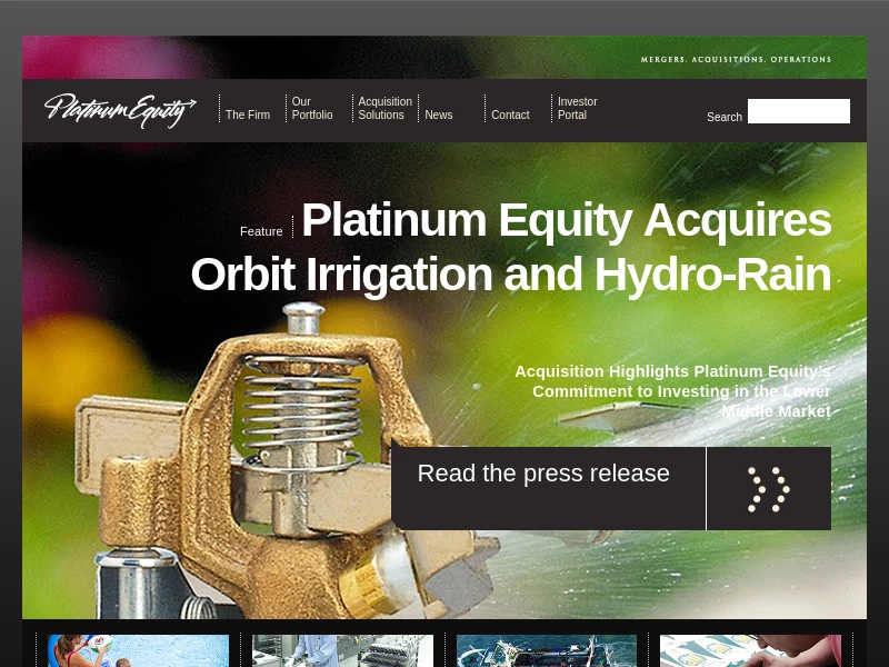 Platinum Equity: Mergers, Acquisitions, and Operations.