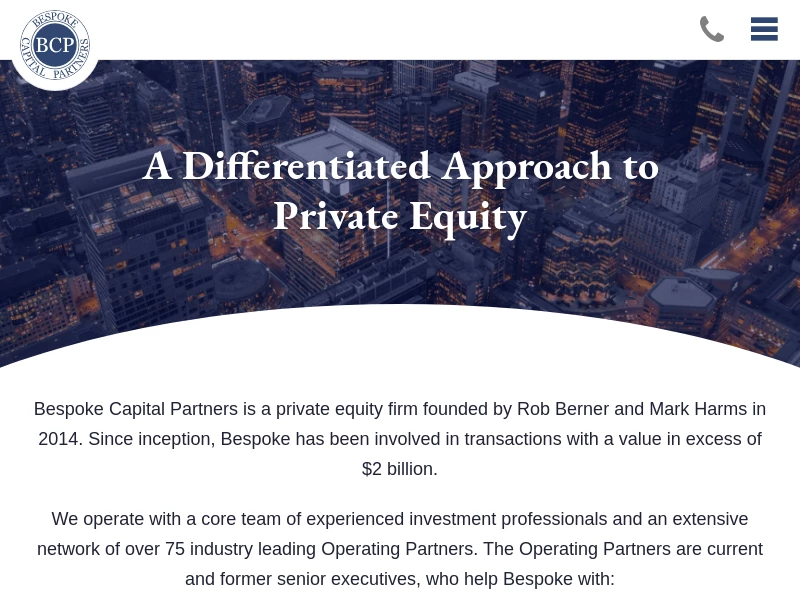 Home | Bespoke Capital Partners | Bespoke Capital Partners