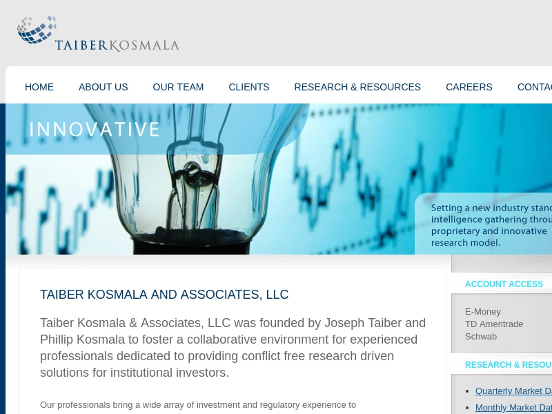 Investment Professionals | Taiber Kosmala & Associates