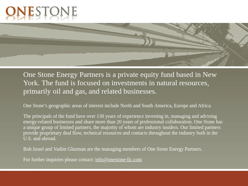 One Stone Energy Partners | Florida