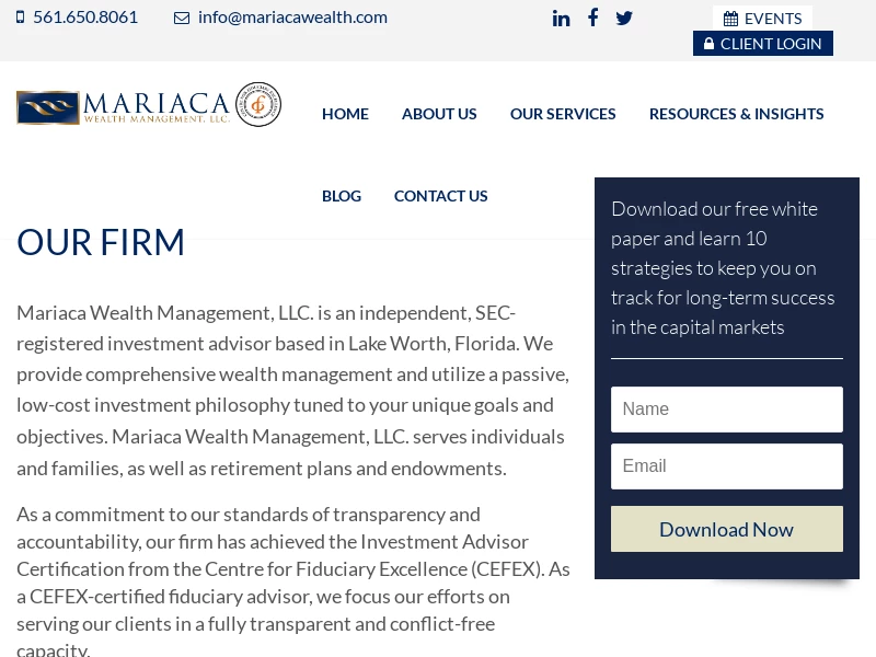 Home - Mariaca Wealth Management