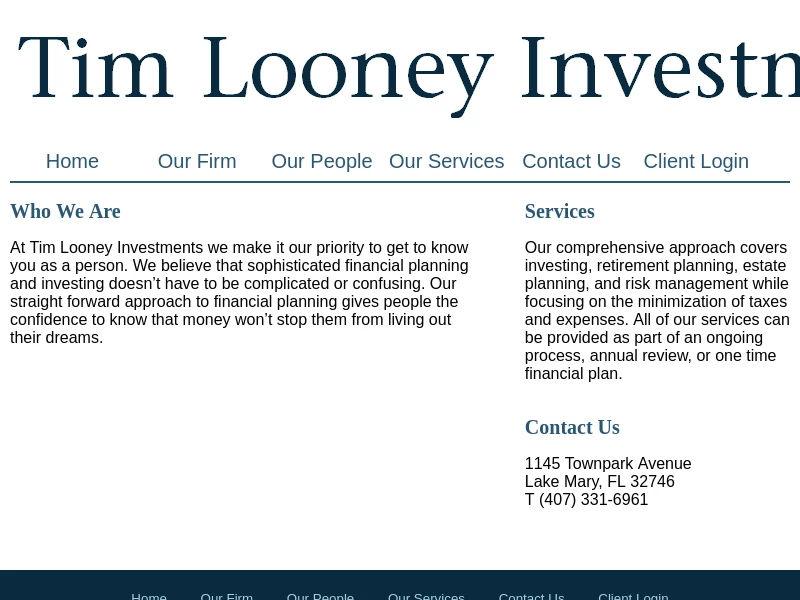 Home - Tim Looney Investments