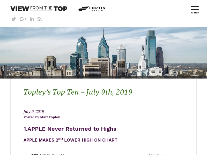 View From The Top | Expert Advice from Financial Guru Matt Topley