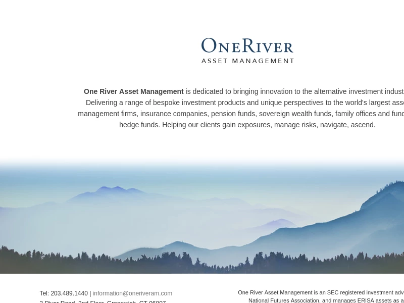 One River Asset Management - digital investment manager