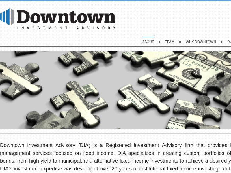 Downtown Investment Advisory - ABOUT DOWNTOWN INVESTMENT ADVISORY
