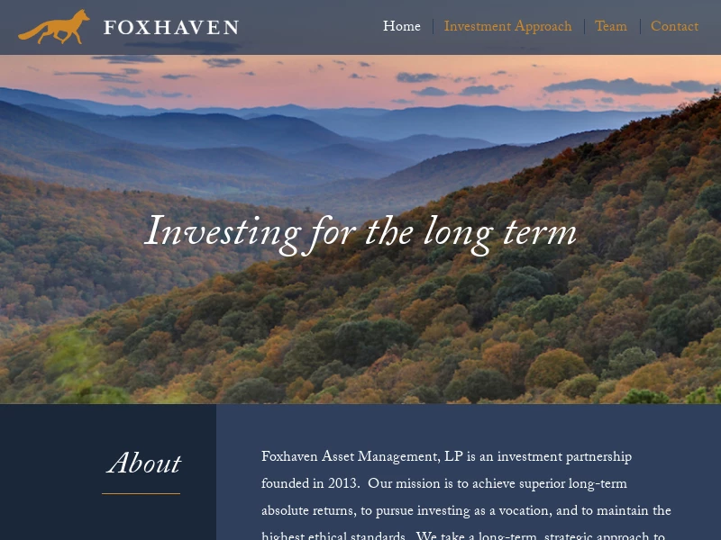Home | Foxhaven Asset Management