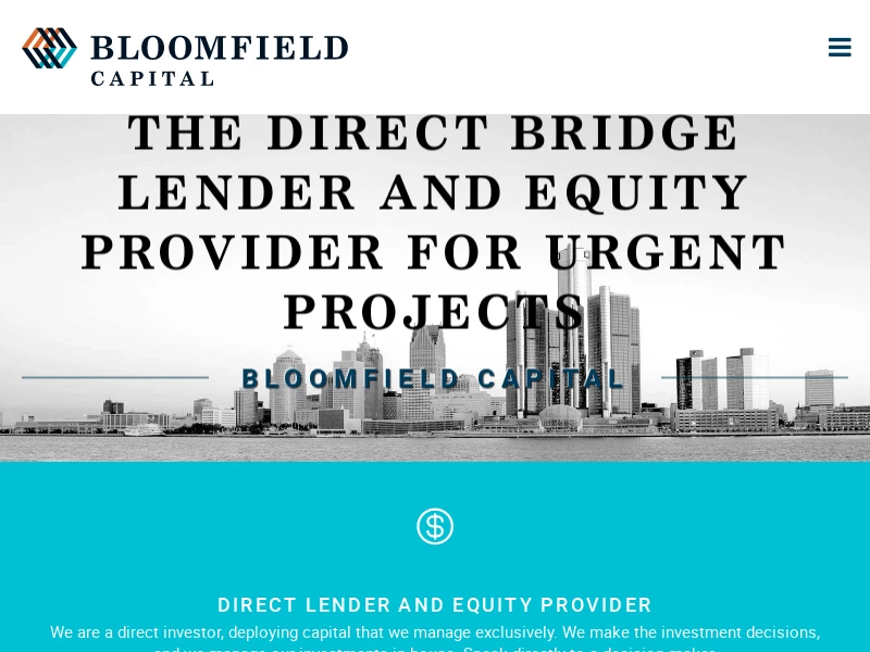 Bloomfield Capital | Commercial Real Estate Debt & Equity