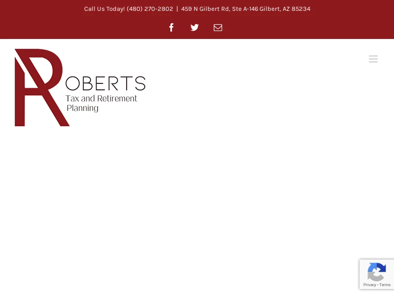 Roberts Tax & Retirement Planning | Gilbert, East Valley, Mesa
