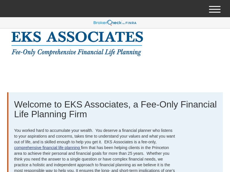 Fee-Only Financial Planning - EKS Associates
