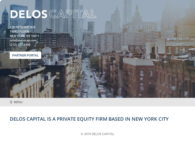 Delos Capital - Delos Capital is a private equity firm based in New York City