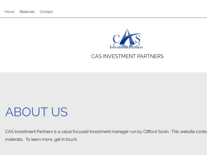 Graham and Doddsville | United States | CAS Investment Partners