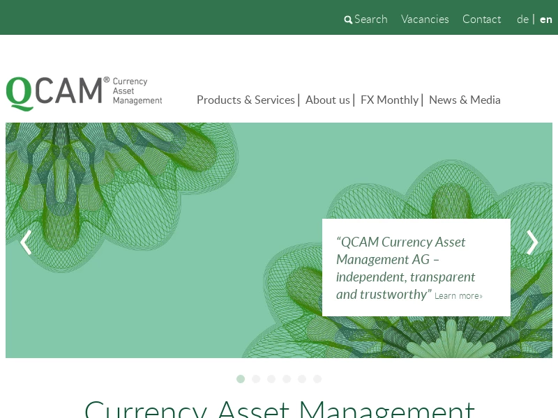 QCAM Currency Asset Management - currency specialist