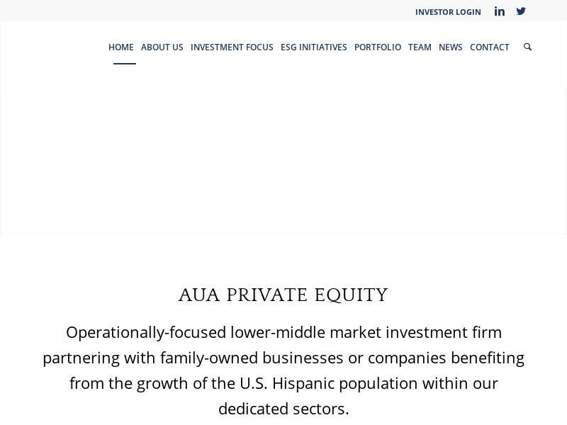 Home - AUA Private Equity